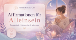 Affirmationen für Alleinsein: innere Sicherheit statt Einsamkeit