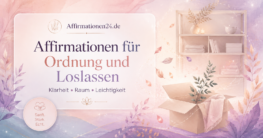 Affirmationen für Ordnung und Loslassen