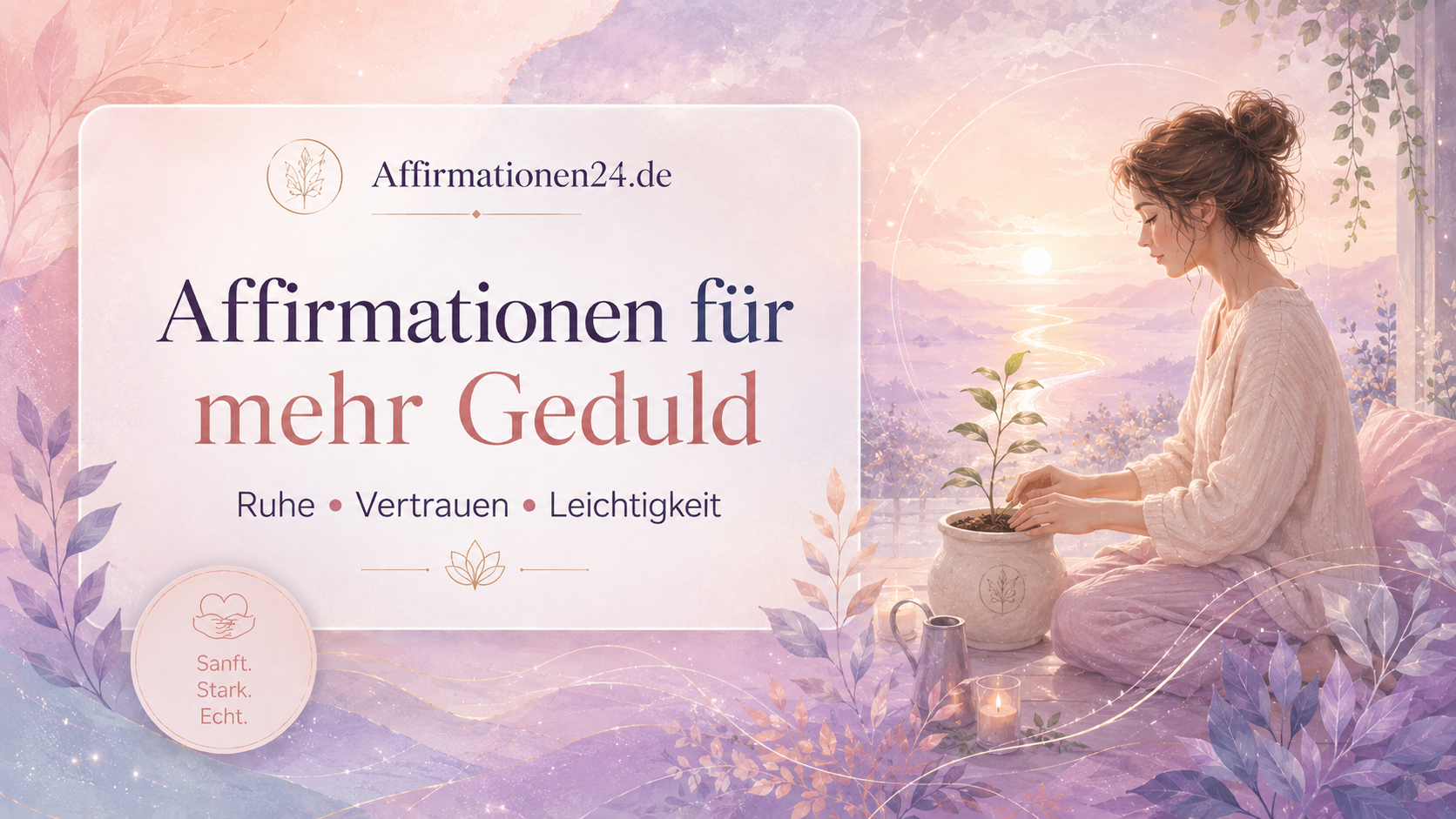 Affirmationen für mehr Geduld