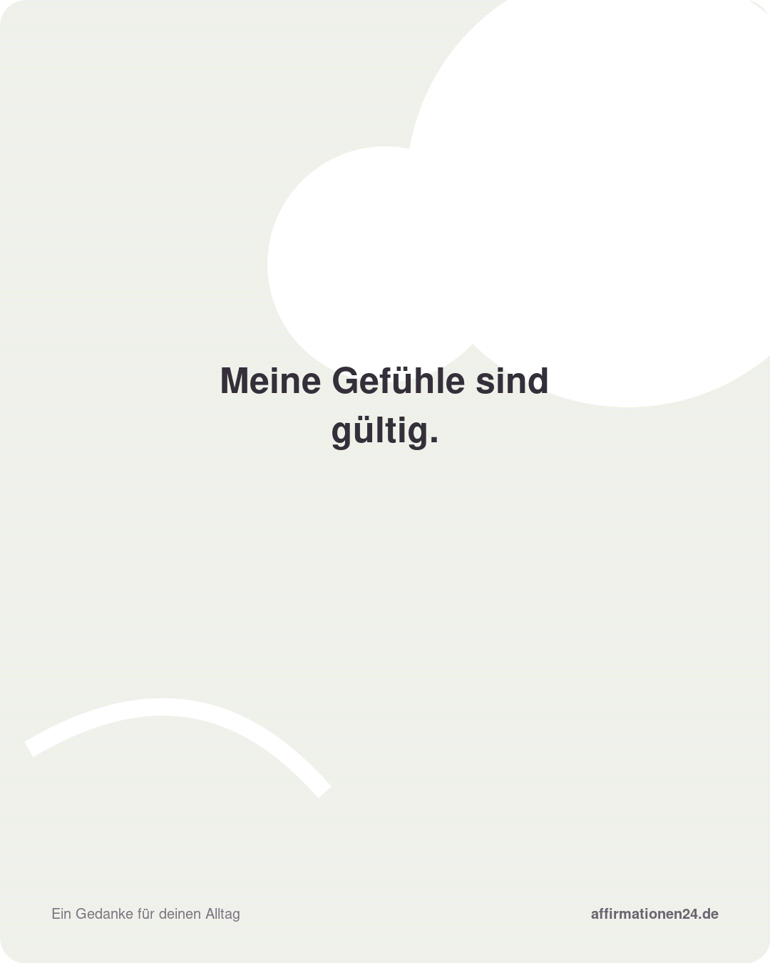 Meine Gefühle sind gültig. – Affirmationskarte